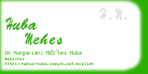 huba mehes business card